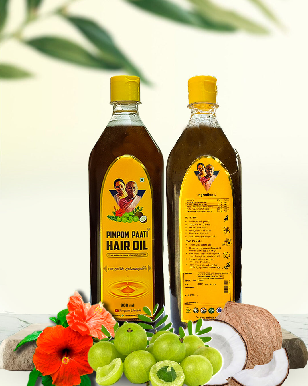 900ml Paati hair oil