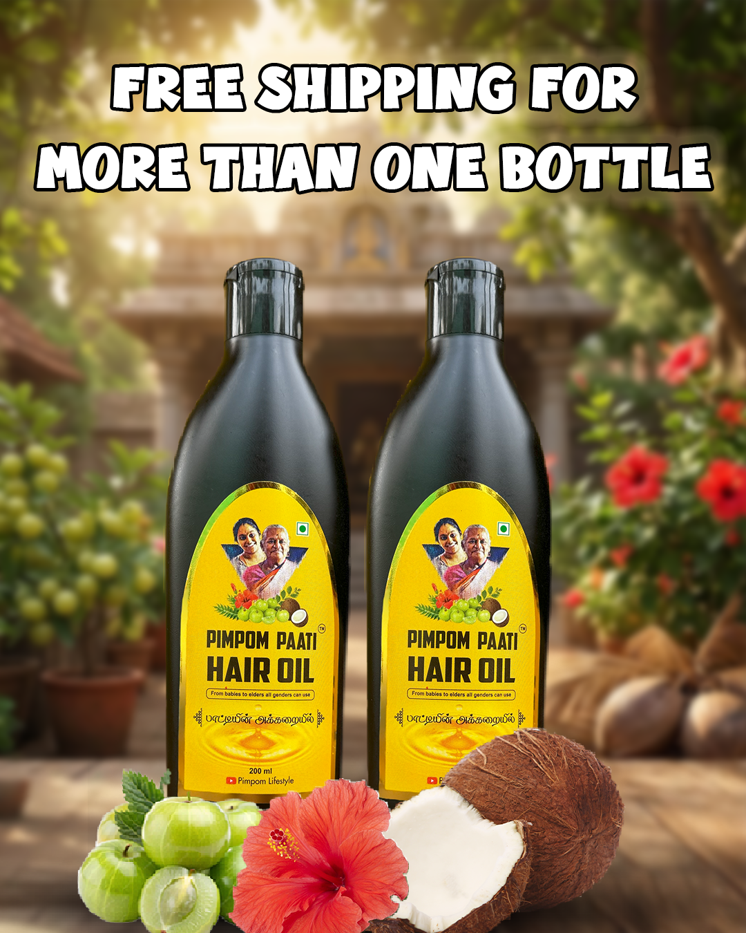 APRIL OFFER - 200ml Paati Hair oil